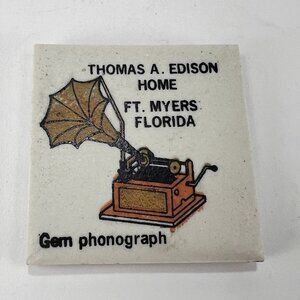 Thomas Edison Ft Myers Florida Home Ceramic Refrigerator Fridge Magnet Souvenir
